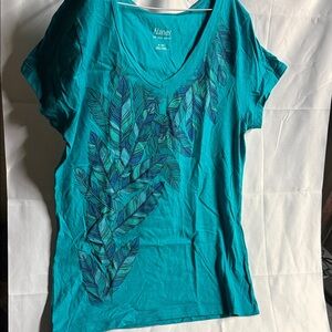 Hanes Blue Feather Design Women's Tee